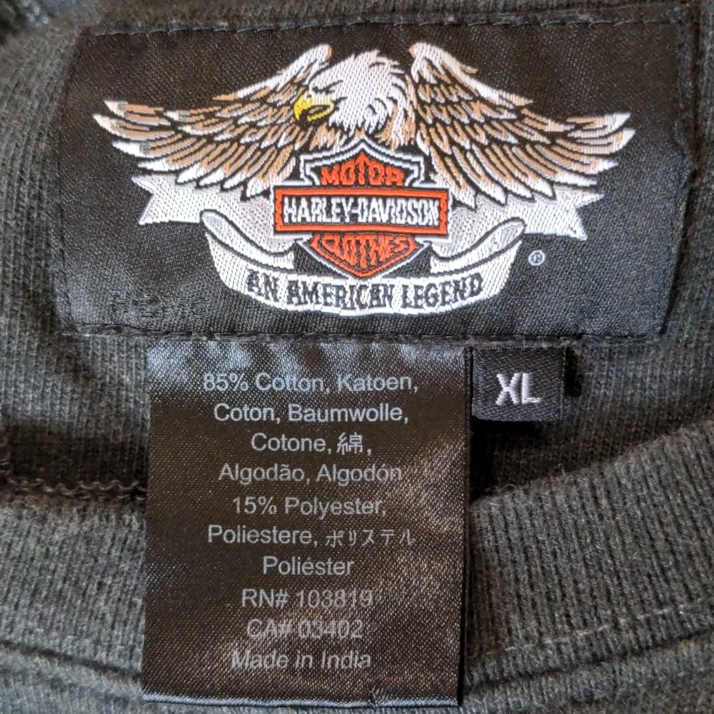 Men's XL Harley Davidson long sleeve tee - Picture 5 of 6